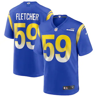 mens nike london fletcher royal los angeles rams game retir